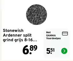 GAMMA Stonewish Ardenner split grind grijs 8-16 mm - zak 25 kg aanbieding