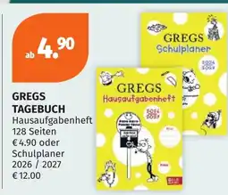 Müller DE Gregs tagebuch hausaufgabenheft aanbieding