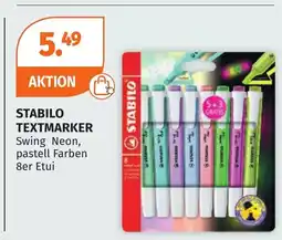 Müller DE Stabilo textmarker swing neon, pastell farben aanbieding