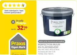 Praxis Perfection muur en plafondverf aanbieding
