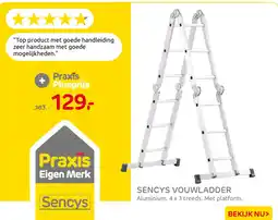 Praxis Sencys vouwladder aanbieding