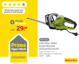 Praxis Central park elektrische heggenschaar aanbieding