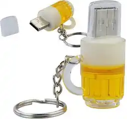 Bol.com Ulticool USB-stick Bierglas - 16 GB - Drank - Bier - Geel aanbieding