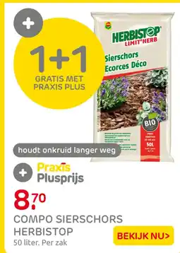 Praxis Compo sierschors herbistop aanbieding