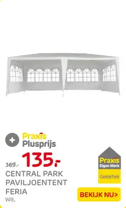 Praxis Central park paviljoentent feria aanbieding