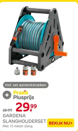 Praxis Gardena slanghouderset aanbieding
