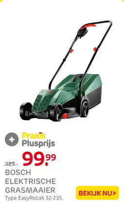 Praxis Bosch elektrische grasmaaier aanbieding