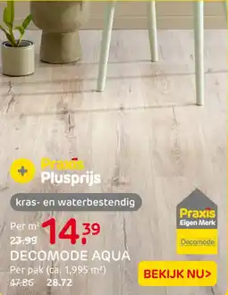 Praxis Decomode aqua aanbieding