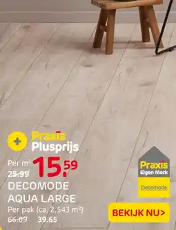 Praxis Decomode aqua large aanbieding