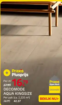 Praxis Decomode aqua kingsize aanbieding