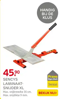 Praxis Sencys laminaatsnijder XL aanbieding
