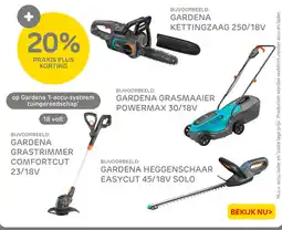 Praxis Op gardena 1-accu-systeem tuingereedschap aanbieding