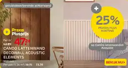 Praxis Cando lattenwand decowall acoustic elements aanbieding