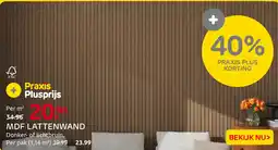 Praxis MDF lattenwand aanbieding