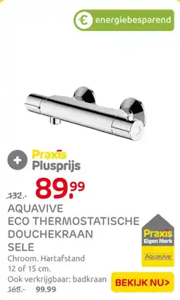 Praxis Aquavive eco thermostatische douchekraan aanbieding