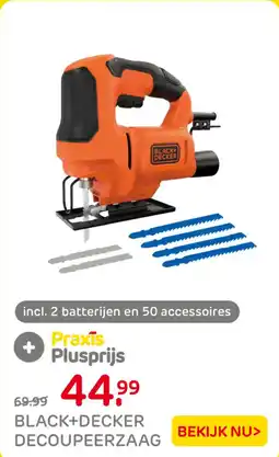 Praxis Black+decker decoupeerzaag aanbieding