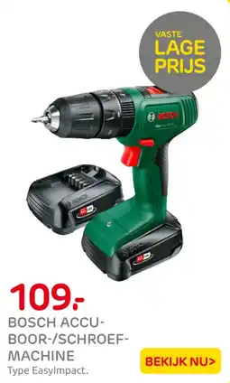 Praxis Bosch accu boor-/schroef machine aanbieding