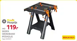 Praxis Worx werkbank pegasus aanbieding