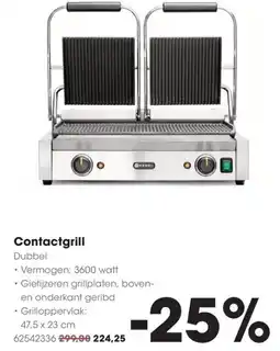 HANOS Contactgrill aanbieding
