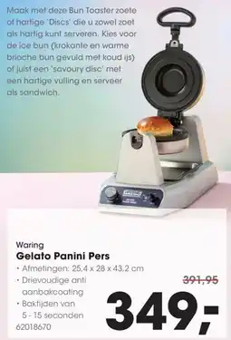 HANOS Waring gelato panini pers aanbieding