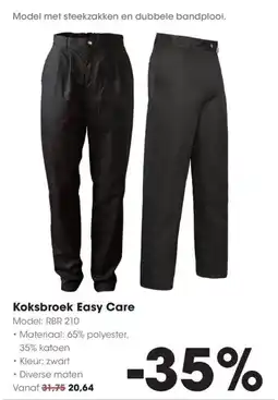 HANOS Koksbroek Easy Care aanbieding