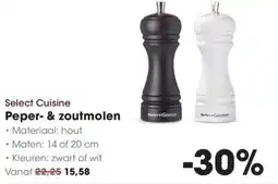HANOS Select cuisine peper- & zoutmolen aanbieding