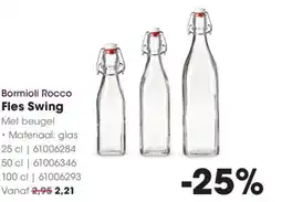 HANOS Bormioli Rocco Fles Swing aanbieding