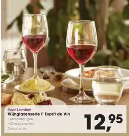 HANOS Royal Leerdam Wijnglazenserie l' Esprit du Vin aanbieding
