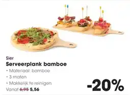 HANOS Sier Serveerplank bamboe aanbieding