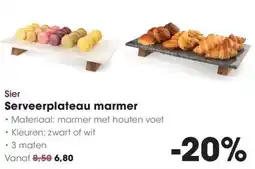 HANOS Sier Serveerplateau marmer aanbieding