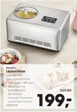 HANOS Severin IJsmachine aanbieding