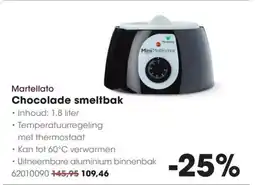 HANOS Martellato Chocolade smeltbak aanbieding