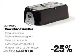 HANOS Martellato Chocoladesmelter aanbieding