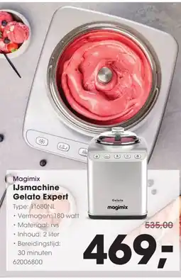 HANOS Magimix IJsmachine Gelato Expert aanbieding