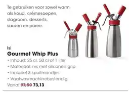 HANOS Isi Gourmet Whip Plus aanbieding