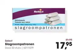 HANOS Select Slagroompatronen aanbieding