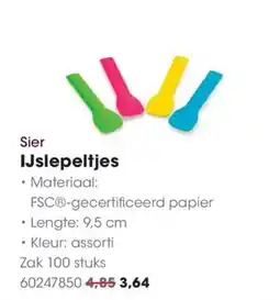 HANOS Sier IJslepeltjes aanbieding