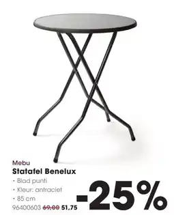 HANOS Mebu Statafel Benelux aanbieding