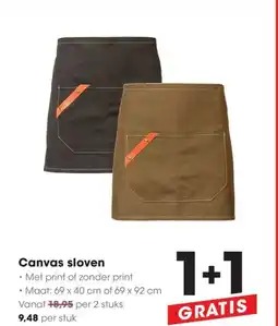HANOS Canvas sloven aanbieding