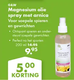 Gezond & Wel Magnesium olie spray met arnica aanbieding