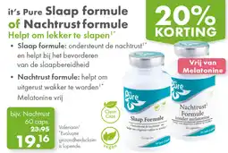 Gezond & Wel it's Pure Nachtrust formule aanbieding