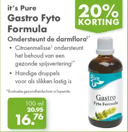 Gezond & Wel it's Pure Gastro Fyto Formula aanbieding