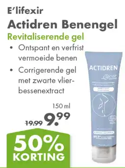 Gezond & Wel E’lifexir Actidren Benengel aanbieding