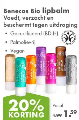 Gezond & Wel Benecos Bio lipbalm aanbieding