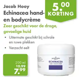 Gezond & Wel Jacob Hooy Echinacea hand- en bodycrème aanbieding
