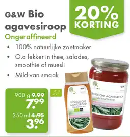 Gezond & Wel G&W Bio agavesiroop aanbieding