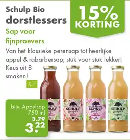 Gezond & Wel Schulp Bio dorstlessers aanbieding