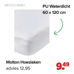 Baby-Dump Molton Hoeslaken aanbieding