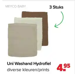 Baby-Dump Uni Washand Hydrofiel aanbieding