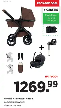Baby-Dump One E6 + Autostoel + Base aanbieding